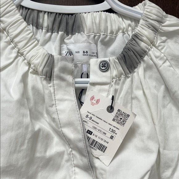 Zara Off-White Button-Up girl dress new - Picture 2 of 6